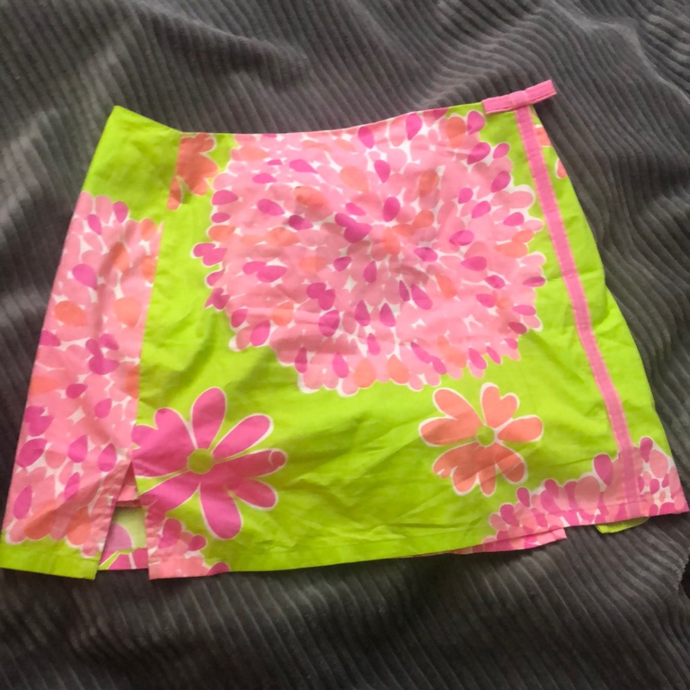 Lily Pulitzer size 10 pink and green skirt